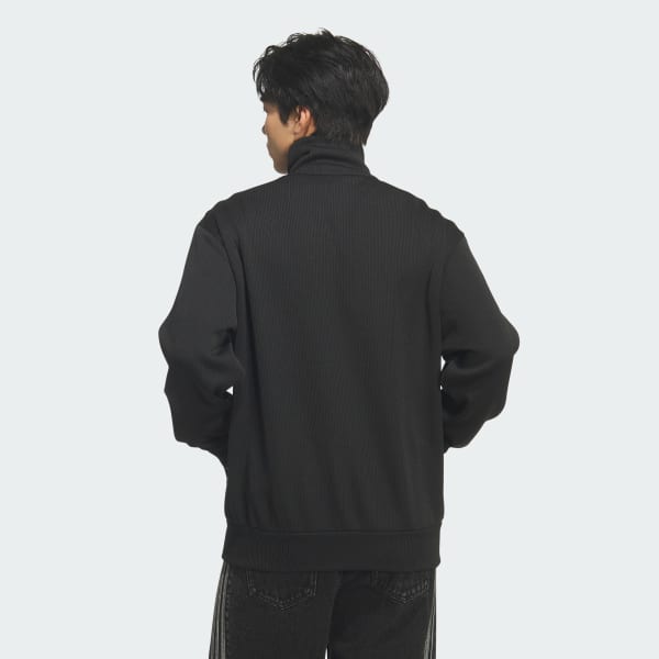 ブラック FBニット トラックトップ