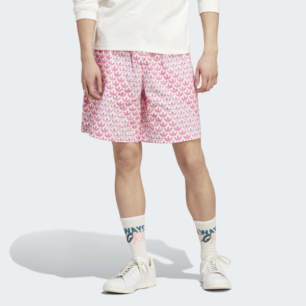 adidas Graphics Monogram Allover Print Shorts - Pink | Men's Lifestyle ...