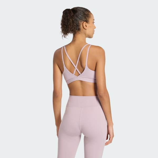 Violeta Top deportivo All Me Essentials de soporte medio