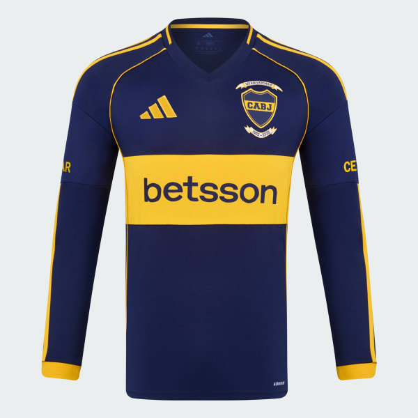Amarillo Camiseta Titular Boca Juniors 25/26 Manga Larga