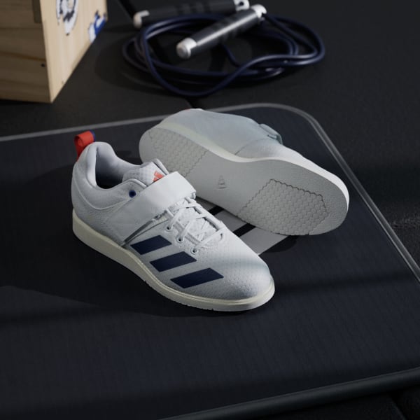 adidas Powerlift 5 Weightlifting Shoes - White | Free