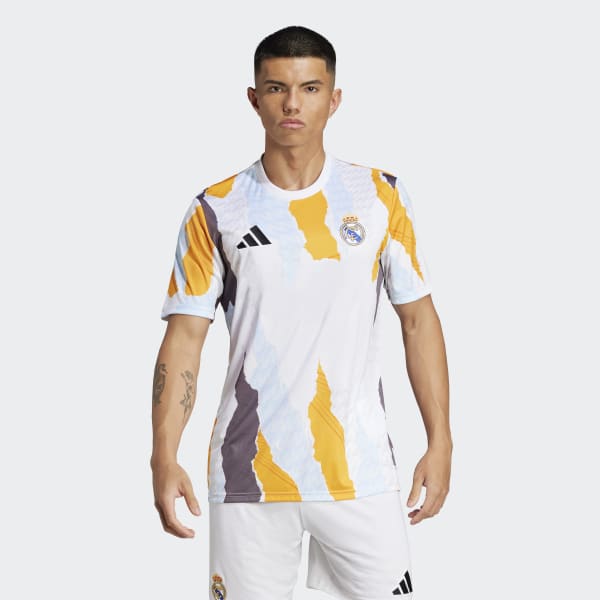 Camisa Pré-Jogo Real Madrid 24/25 - Branco adidas | adidas Brasil