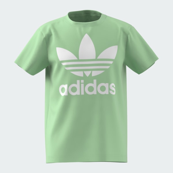 Green adidas trefoil tee shop