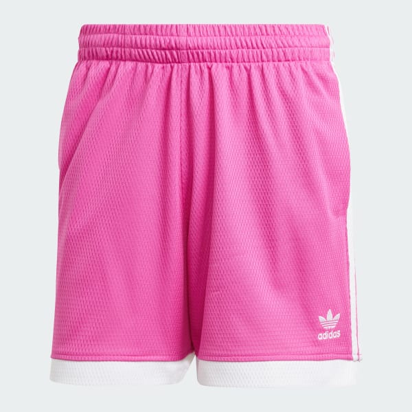 Ροζ Mock Eyelet Shorts