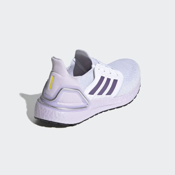 white and purple ultra boost