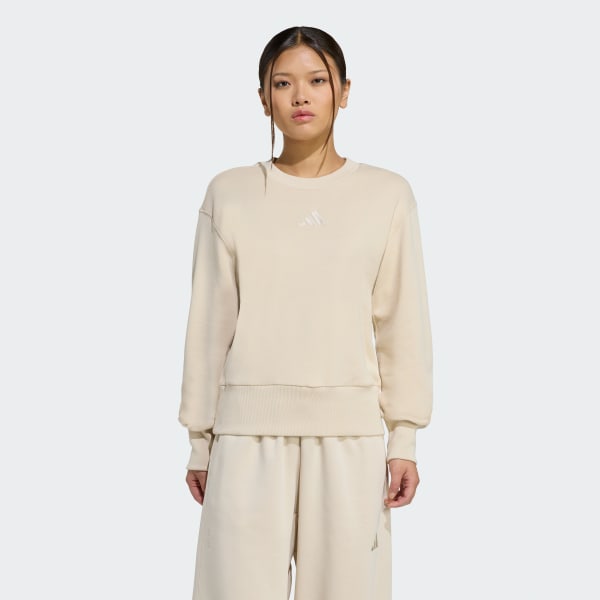 Beige Sudadera regular de felpa francesa ALL SZN