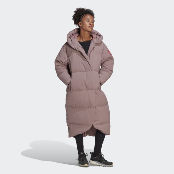 Fioletowy Big Baffle Down Coat UB164