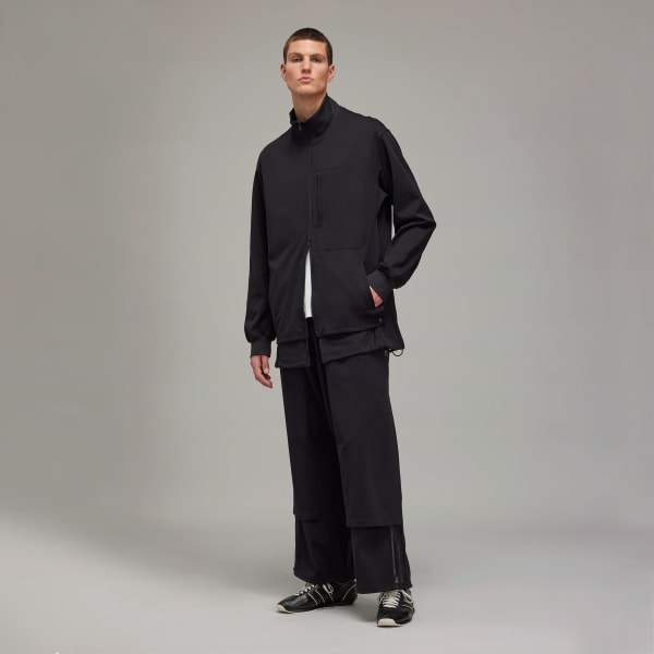 Schwarz Y-3 3-Streifen Relaxed Track Top