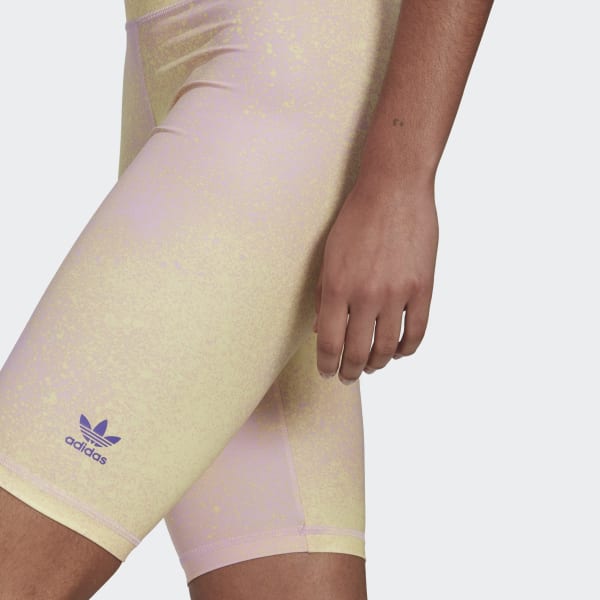 fialová Allover Print Bike Leggings DE309