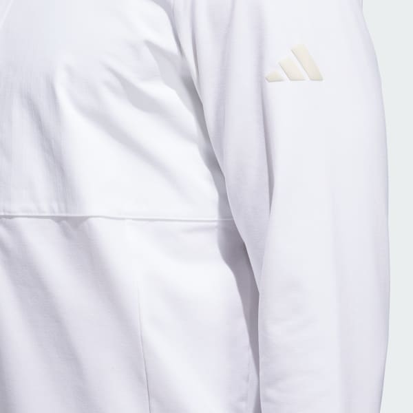 adidas Ultimate365 Tour Quarter-Zip Pullover - White | Free