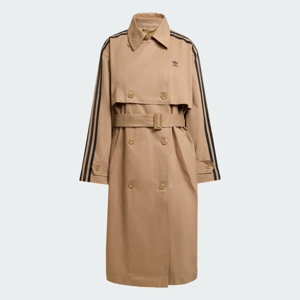 Brązowy Płaszcz Adicolor Trench Twill