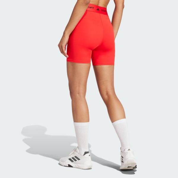 Rojo Calzas Cortas TECHFIT