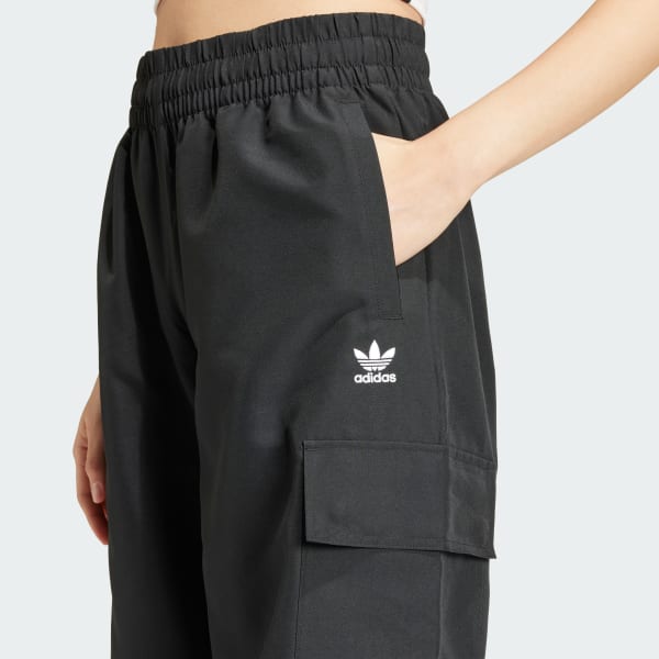 adidas Adicolor 3-Stripes Cargo Pants - Black | Free