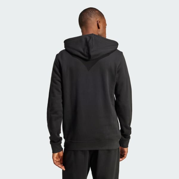 Negro Polerón con capucha Trefoil Essentials French Terry