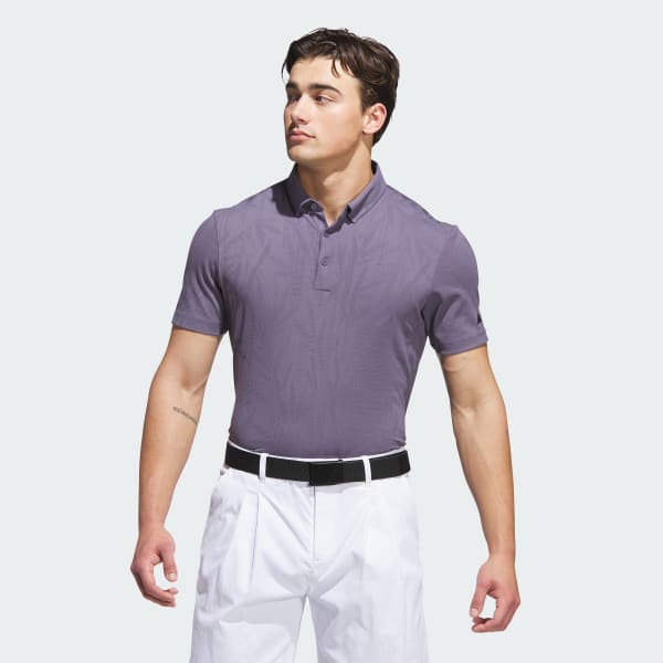 Ungu Kaos Polo Go-to Textured