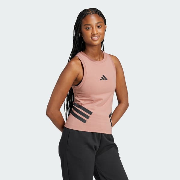 Pink Future Icons 3-Stripes Tank Top