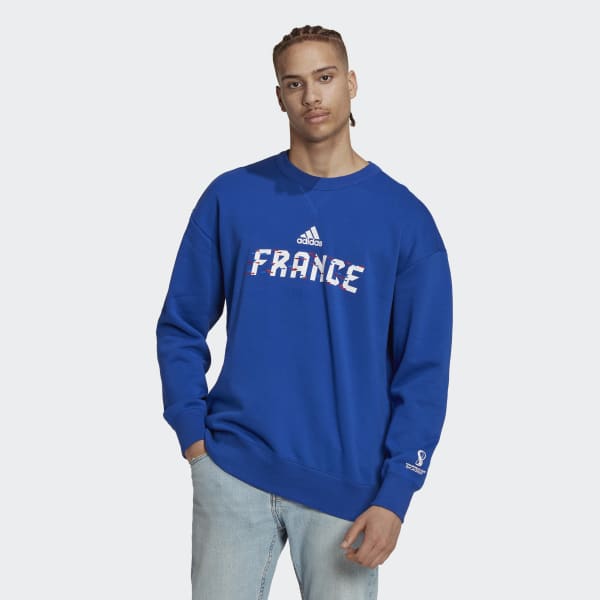 Niebieski FIFA World Cup 2022™ France Crew Sweatshirt X5678