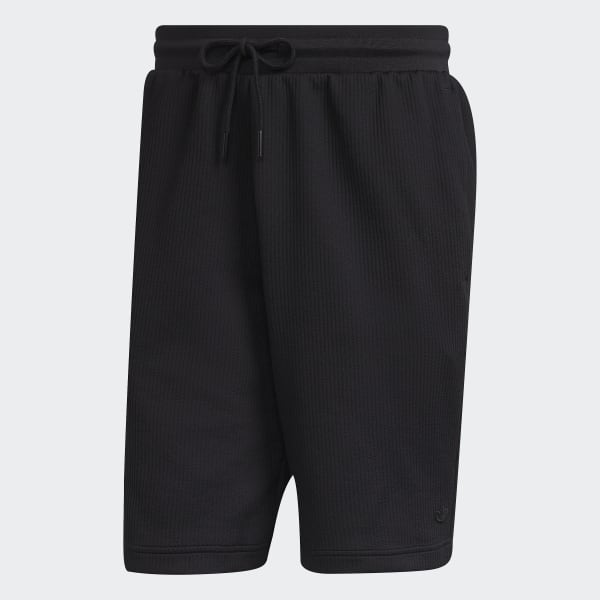 Black Adicolor Trefoil Plisse Shorts BY404