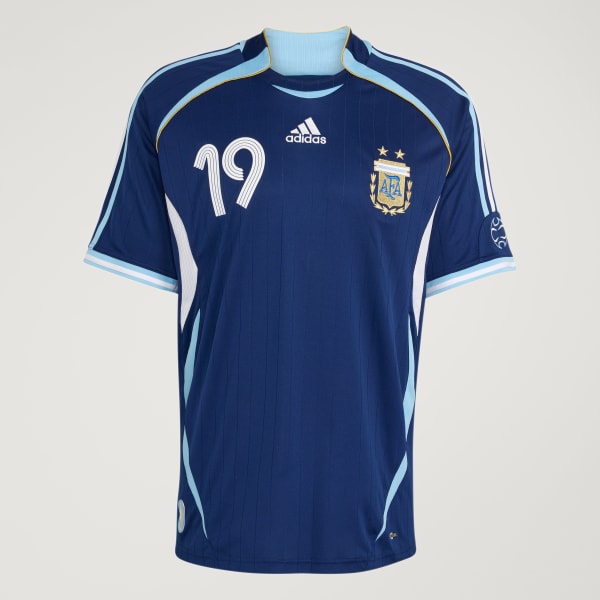 Blau Argentinien 2006 Messi Auswärtstrikot