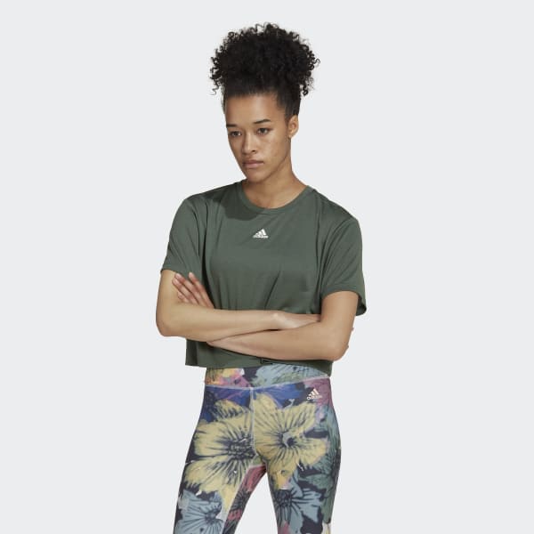 vert Crop top ample AEROREADY Studio