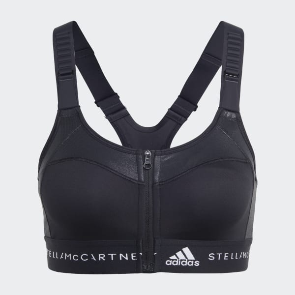 Schwarz adidas by Stella McCartney TrueStrength Post-Mastectomy High-Support Sport-BH