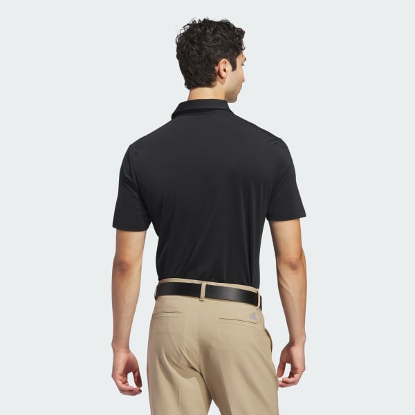 Negro Polera con Cuello Ultimate365 Solid