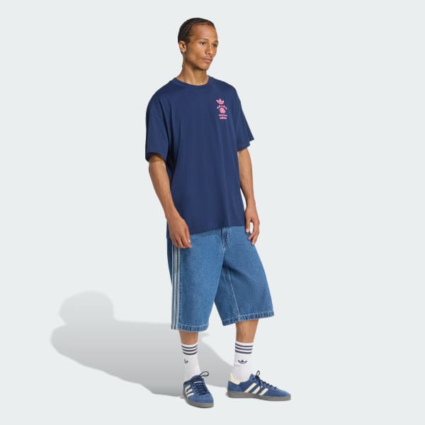 Bleu T-SHIRT FLORAL JAPON