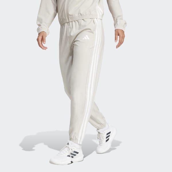 【ADIDAS】Train Essential 3S Woven Pants JI8313 CLOTHING - Train Essentials 3-Stripes Woven Pants - Black