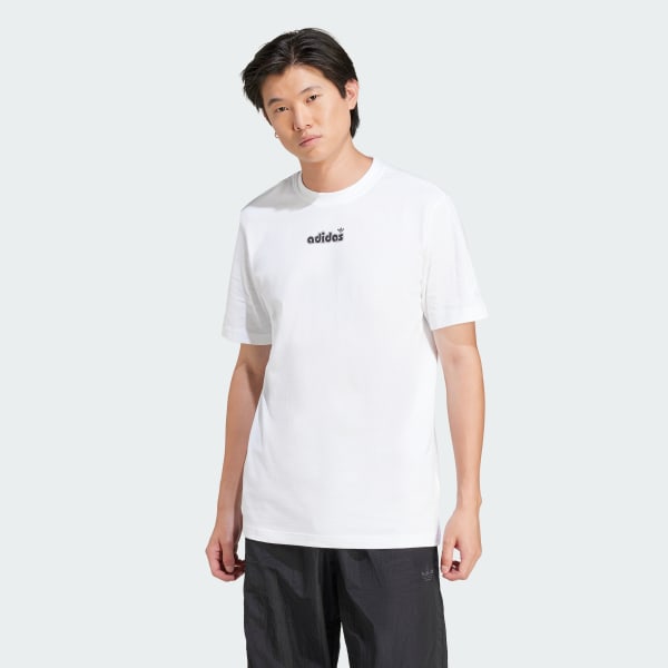 adidas Adicolor Classics Back+Front Trefoil Boxy Tee - White
