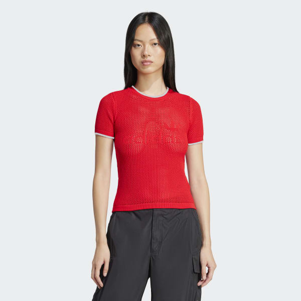 adidas プレミアム　クロシェ　カリ半袖シャツ　Vネックケーブルニットセット T_JD1077_db21_model.tiff.jpg