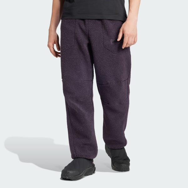 Fluffy tracksuit bottoms top