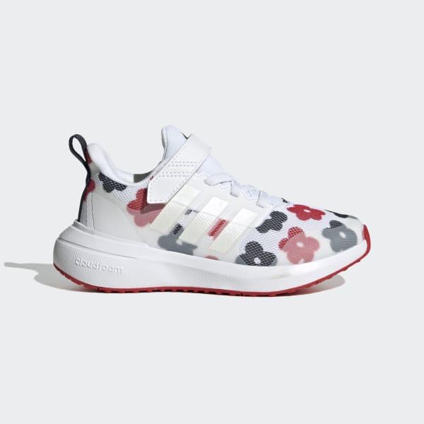 adidas FortaRun 2.0 Cloudfoam Elastic Lace Top Strap Shoes - White