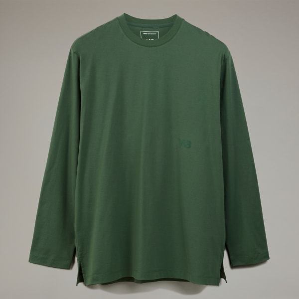 adidas Y-3 Long Sleeve Tee - Green | Free Shipping with