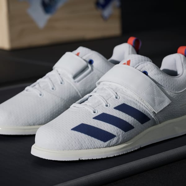 adidas Powerlift 5 Weightlifting Shoes - White | Free