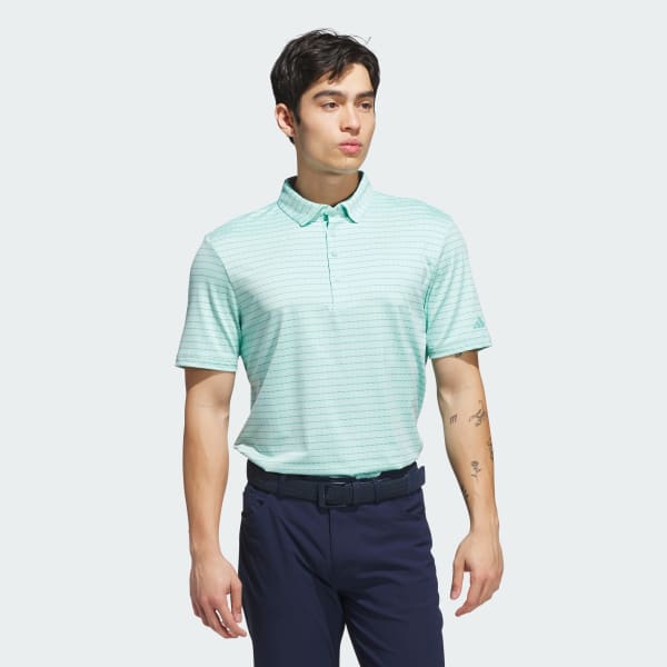 adidas Ultimate365 Dash Stripe Polo Shirt - White | Free