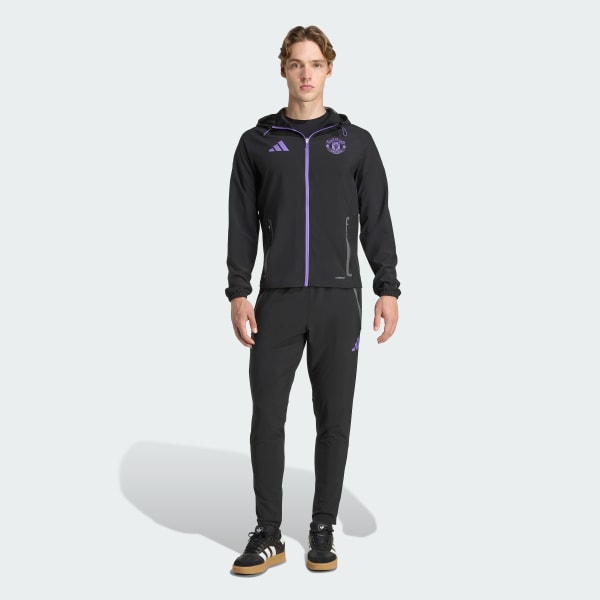 Zwart Manchester United Tiro 25 Competition Vis Tech Reisjack