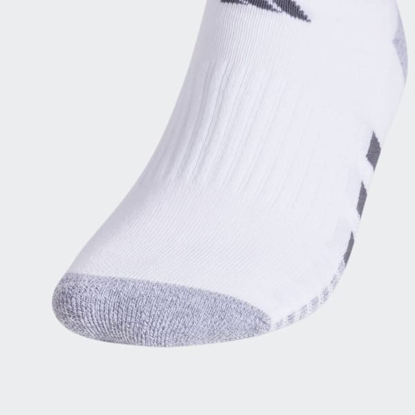 White Cushioned No-Show Socks 3 Pairs