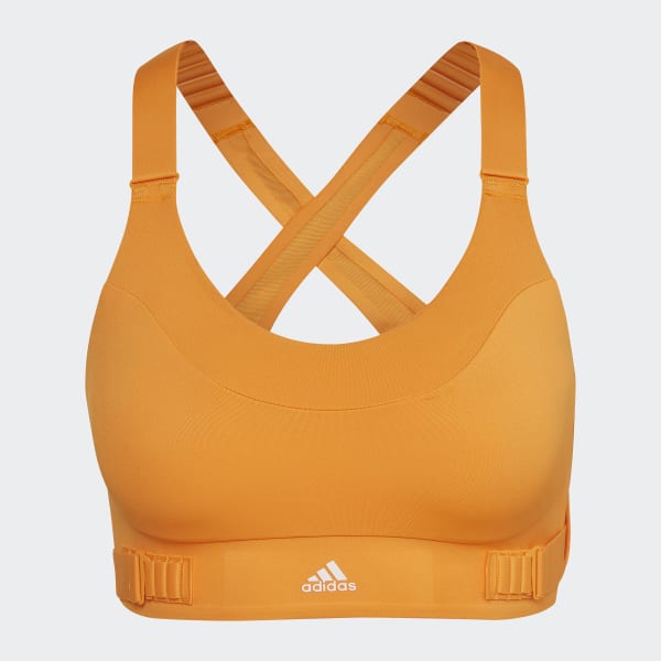 Pomarańczowy FastImpact Luxe Run High-Support Bra