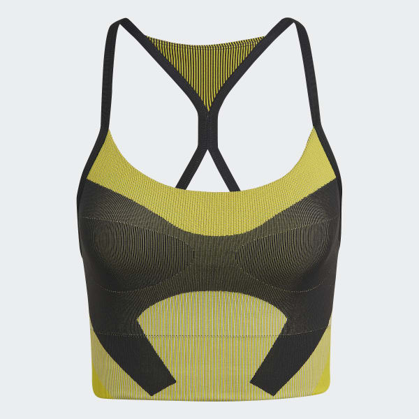 cerná Podprsenka adidas by Stella McCartney TrueStrength Yoga Knit Light-Support S3944