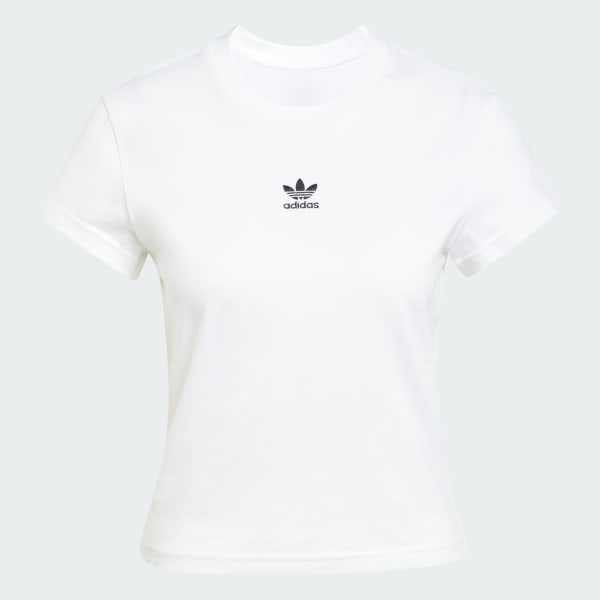 White Essentials Slim Tee
