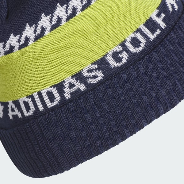 Azul Gorro Pom 3-STRIPES Cold.rdy