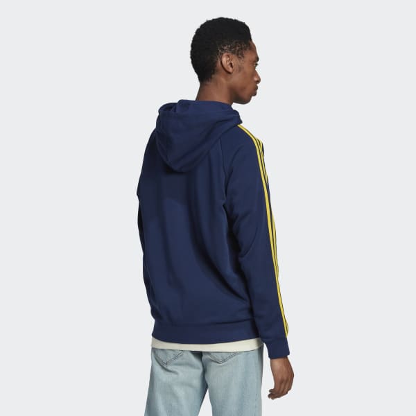 modrá Mikina s kapucňou Sweden Full-Zip