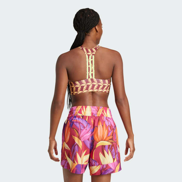 zlutá Podprsenka adidas x FARM Rio Medium-Support