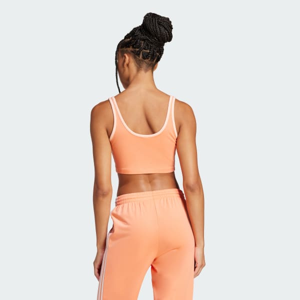 Orange Adicolor 3-Stripes Bra Top