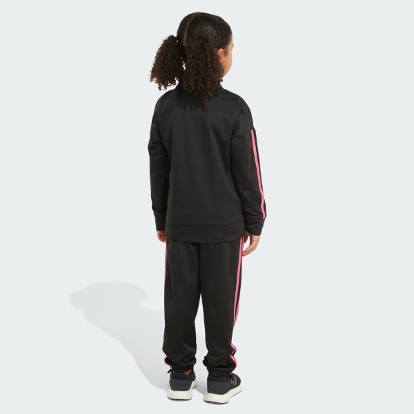 adidas Two-Piece Long Sleeve Essential Tricot Set - Black, Kids' Training