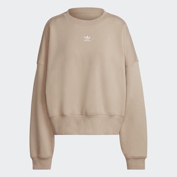 Bezowy Adicolor Essentials Fleece Sweatshirt IZQ74