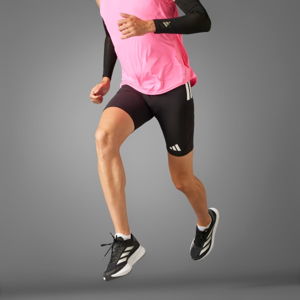 cierna Legíny Adizero Running Short Pocket