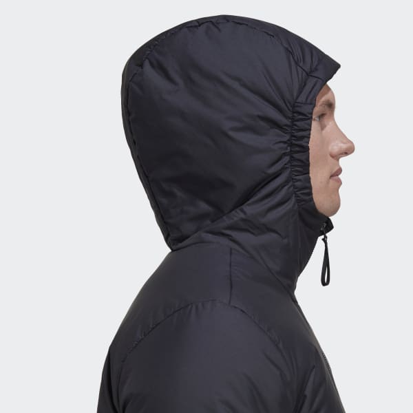 Noir Veste à capuche BSC 3-Stripes Insulated DVN72
