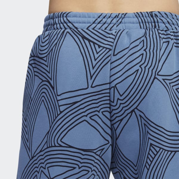 blauw Original Athletic Club Allover Print Short UV015