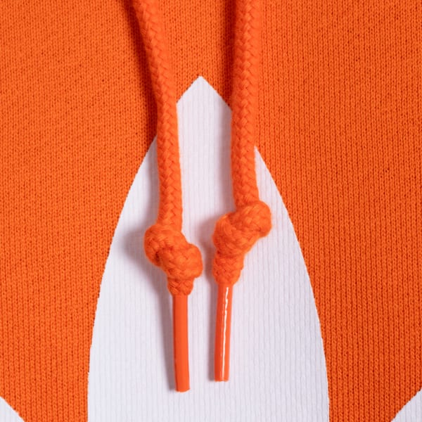 Orange adidas trefoil hoodie sales